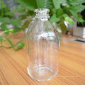 Fabricante de frascos de injeção de vidro transparente de peso leve de 250 ml